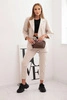 Ladies' set Punto elegant blazer and trousers beige