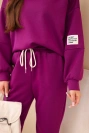 Komplett Hoodie + Hose Butter dunkel lila