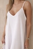 Muslin dress with straps white