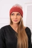 Moteriška kepurė Samara K346 red+beige