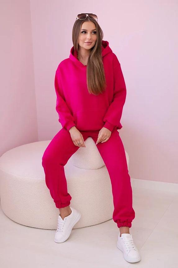 Printed cotton set fuchsia