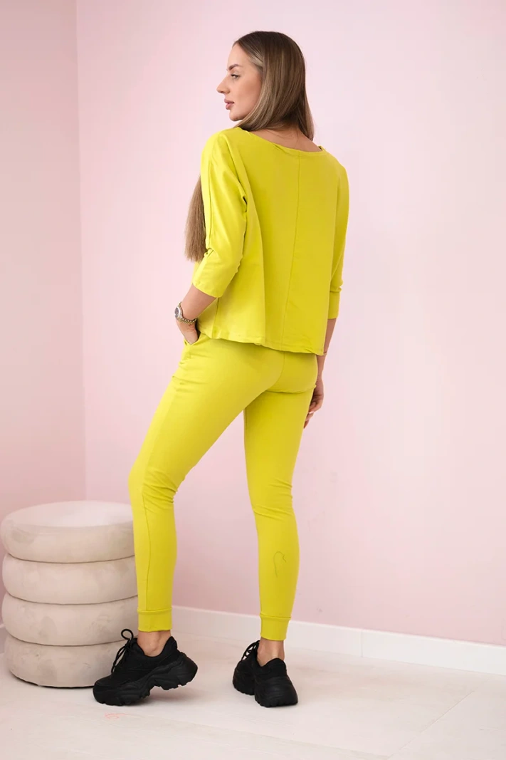 Set with Queen print kiwi
