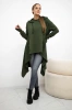 Blouse flared at the bottom khaki