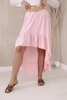 Longer back skirt light powder pink