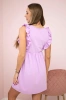 Dress with frills on the sides purple