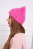 Magda Mütze mit Umschlag K293 rosa neon