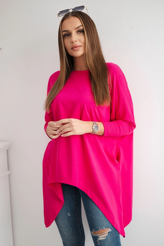 Oversize halenka fuchsiová