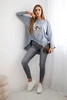 Damenbluse mit Adler und Canyon Schriftzug grau