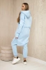 Insulated set with a long sweatshirt blue