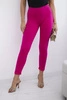 Cotton pants with cubic zirconia on the back pockets fuchsia