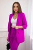 Elegant set of jackets and trousers purple