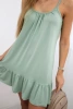 Dress with thin straps dark mint