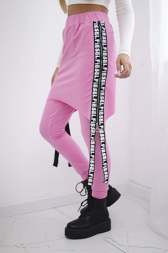 Pants/Suit with selfie lettering light pink