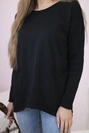 Pullover mit Vordertaschen schwarz