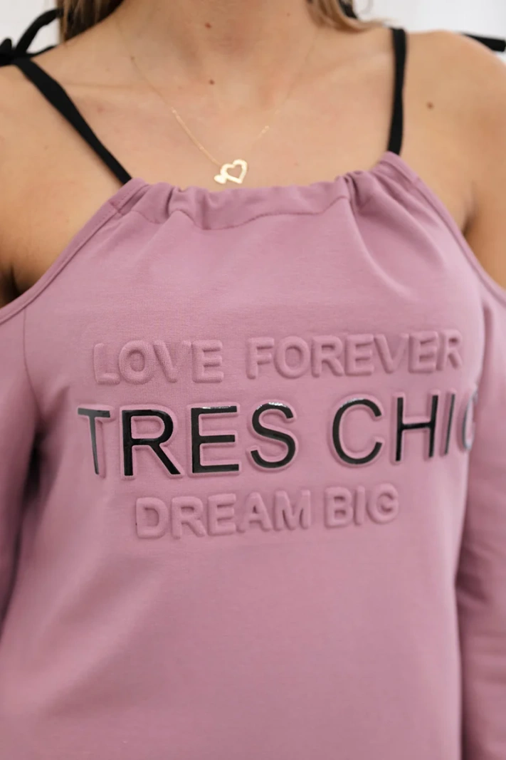 Dress Tres Chic dark pink