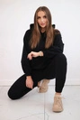 Sweatshirt-Set mit Kapuze schwarz