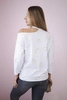 Blouse with a print of hearts white
