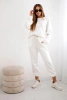 Set sweatshirt + pants buttery fabric white