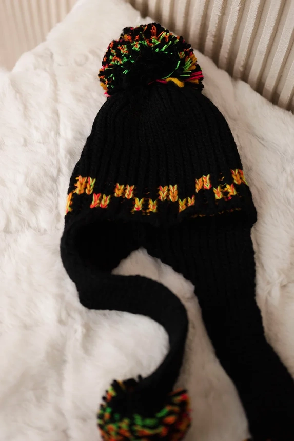 Women's long eared cap Nadia K321 black