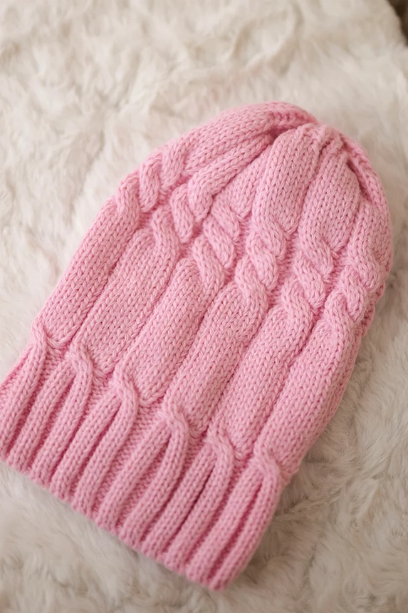 Vilnonė kepurė Iwona K221 pink