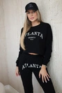 Atlanta spausdintas juodos spalvos rinkinys