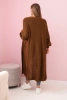 Sweater long cardigan light brown