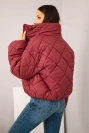 Damen Steppjacke mit weitem Ärmel bordeaux