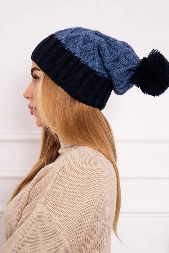 Milano vilnonė kepurė K203 denim+blue