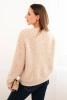 Women's sweater made of soft mohair beige