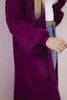 Sweater long cardigan dark purple