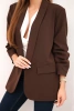 Elegante Jacke mit Revers braun