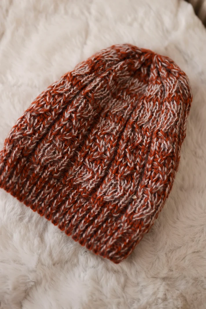 Čapica s fleece Melisa K241 ruda