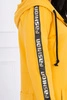 Sweatshirt with zip at the back mustard