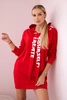 Dress with hood Oversize red