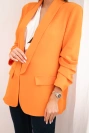Sako s klopami elegantní oranžové