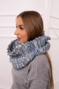 KN16 Damen Snood blau+graphit