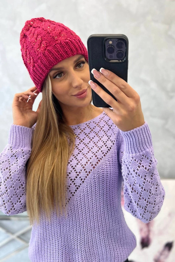 Women's cap Kalina K362 fuchsia