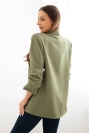 Elegantní sako s klopami světle khaki