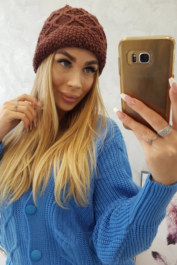 Čapica с fleece Roma Bis K235 hnedá