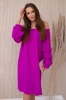 Spanish dress with decorative sleeves violet