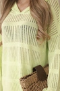 Openwork set Rayon pistachio