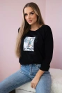 "Star Style" spausdinta palaidinė juoda
