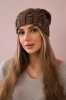 Cap with fleece Sonia K201 brown