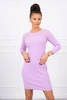 Dress with decorative buttons purple