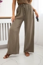 Muslin pants with a wide leg fango