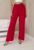 Wide-leg trousers red