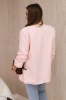Elegant jacket with lapels light powder pink