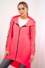 Sweatshirt with zip at the back pink neon