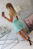 Polka dot skirt mint