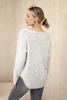 V-neck sweater light gray